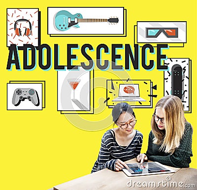 Adolescence Young Adult Youth Culture Lifestyle Concept Stock Photo