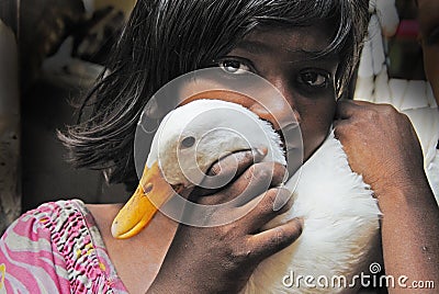 Adolescents girl in India. Editorial Stock Photo