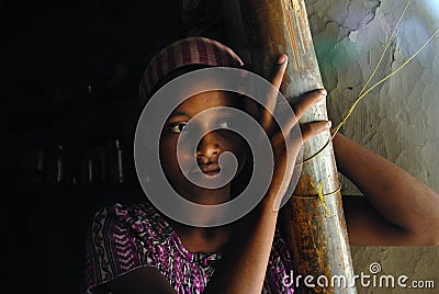 Adolescents girl in India. Editorial Stock Photo