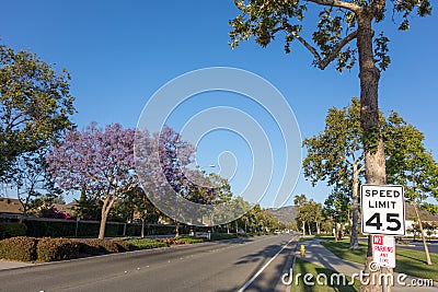 Adolfo Street, Camarillo, CA Stock Photo