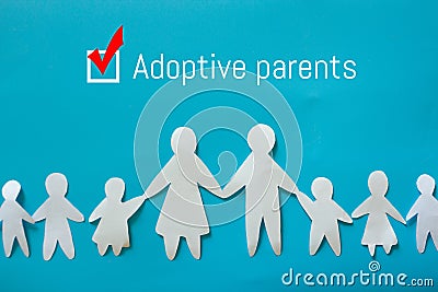 Adopt a child concept image Stock Photo