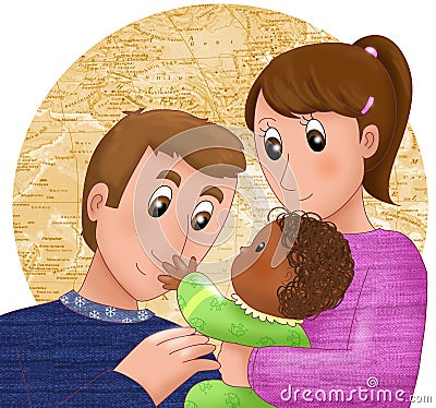 Adoption Illustration Stock Images - Image: 17755994
