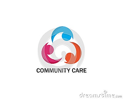 Community care Logo Vector Illustration