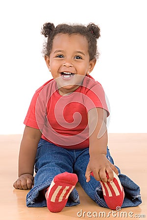 Adorable african baby Stock Photo