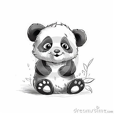 Cute Panda cartoon Cartoon Illustration