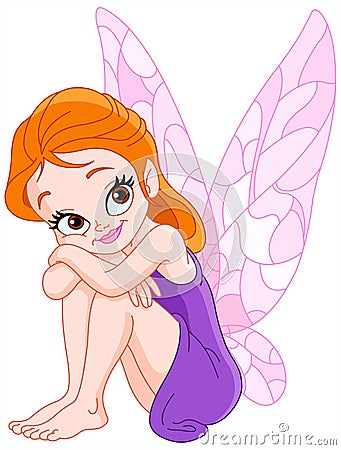 Adorable fairy Vector Illustration