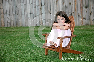 Adorable Five Year Old Girl Stock Photo