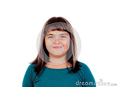 Adorable girl with eleven years old Stock Photo