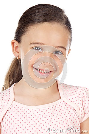 Adorable girl smiling Stock Photo