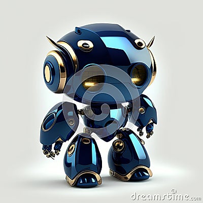 adorable mini robot Stock Photo