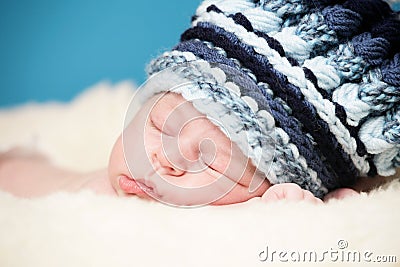 Adorable newborn Stock Photo