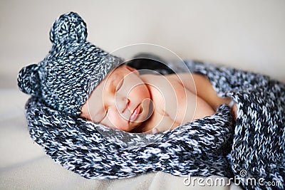 Adorable newborn baby Stock Photo