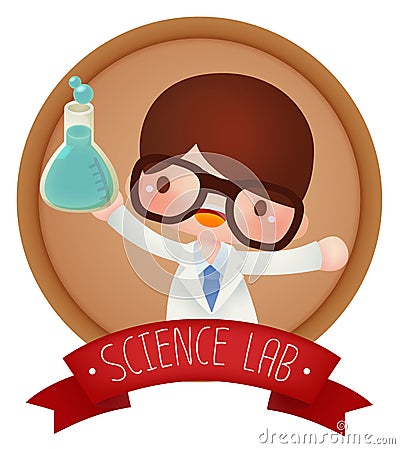 Adorable Science banner Stock Photo