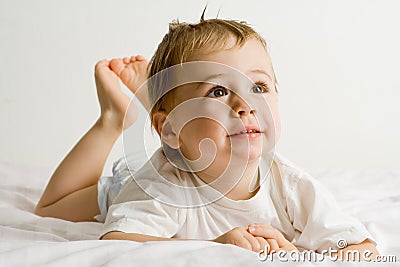 Adorable toddler Stock Photo