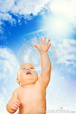 Adorable toddler Stock Photo