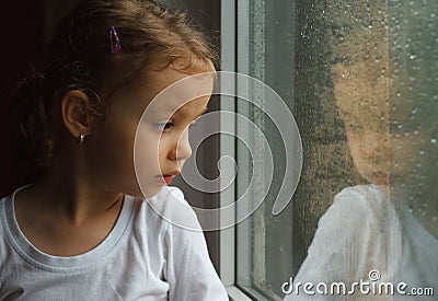 Adorable toddler girl Stock Photo