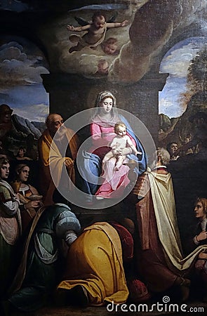 Adoration of the Magi Editorial Stock Photo