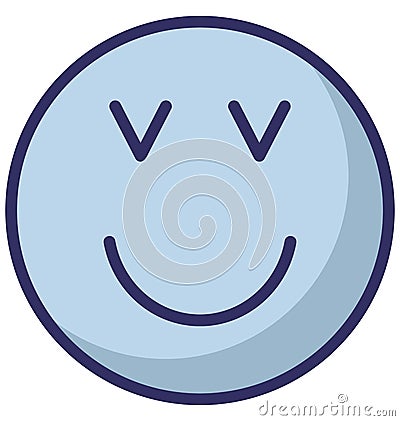adoring, confused Vector Isolated Icon which can easily modify or edit Vector Illustration