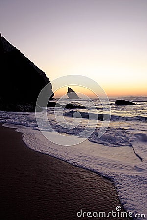 Adraga beach Stock Photo