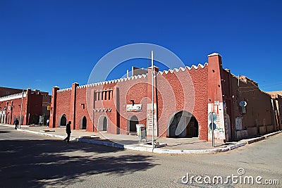 Adrar, Algeria - 06 Nov 2014: Adrar city in desert Sahara, Algeria Editorial Stock Photo