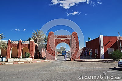 Adrar, Algeria - 06 Nov 2014: Adrar city in desert Sahara, Algeria Editorial Stock Photo