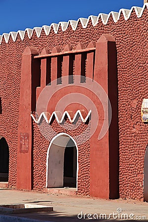 Adrar city in desert Sahara, Algeria, Africa Stock Photo