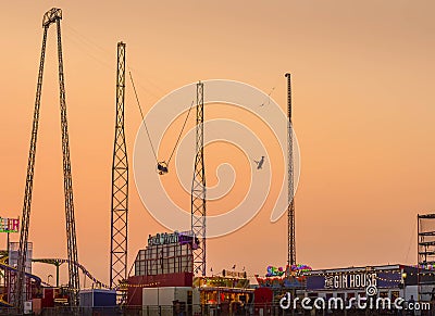 The Adrenalin Zone on South Pier, Blackpool, Lancashire, UK Editorial Stock Photo