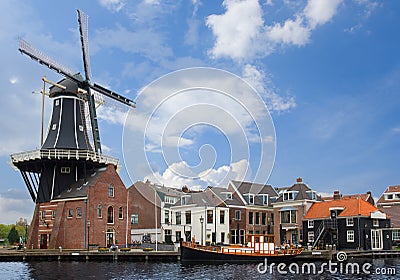 Adriaan windmill, Haarlem Stock Photo