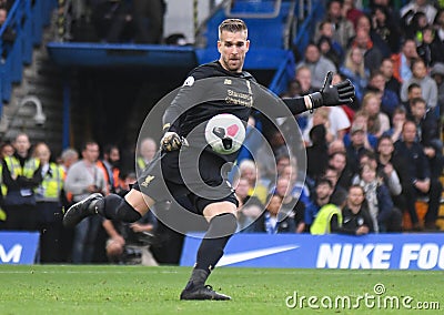 Adrian San Miguel del Castillo of Liverpool FC Editorial Stock Photo