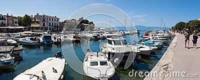 Adriatic sea, Malinska at island Krk Editorial Stock Photo