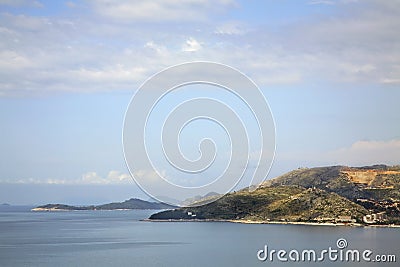 Adriatic Sea near Plat. Dalmatia. Croatia Stock Photo