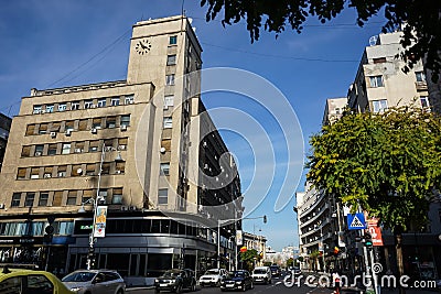 Adriatica Building - Victory Avenue - Bucharest, Romania Editorial Stock Photo