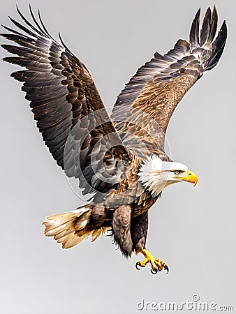 Adult Bald Eagle (Haliaeetus leucocephalus) Stock Photo