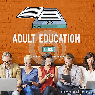 Adult Education Advisory Age Limit Blocked Concept Stock Photo