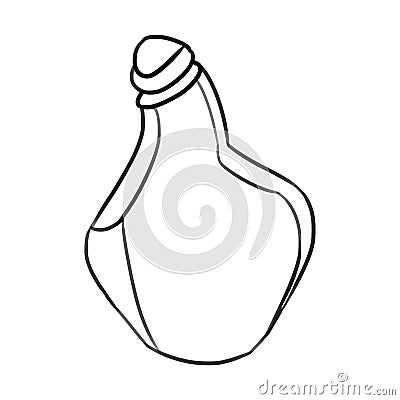 Adult`s Scribble Series: Water Bottle Stock Photo