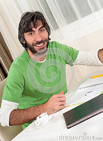 Adult Student Smiling Stock Photo