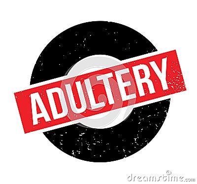 Adultery rubber stamp Vector Illustration
