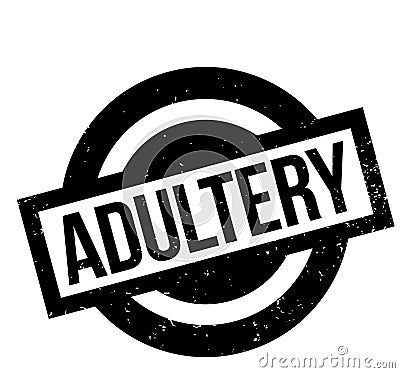 Adultery rubber stamp Vector Illustration