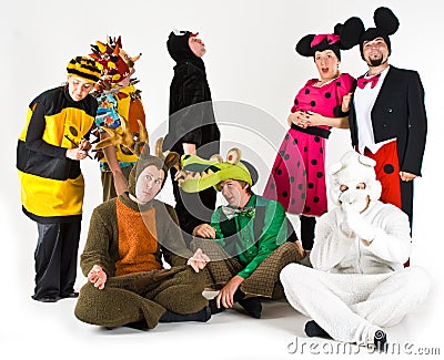 Adults in costume Stock Photo