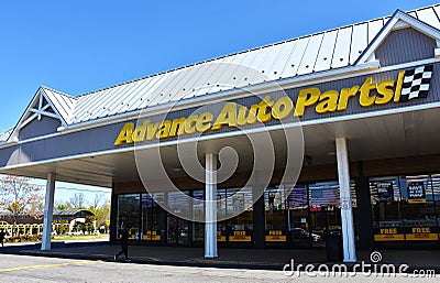 Advance Auto Parts Store, Manassas, VA Editorial Stock Photo