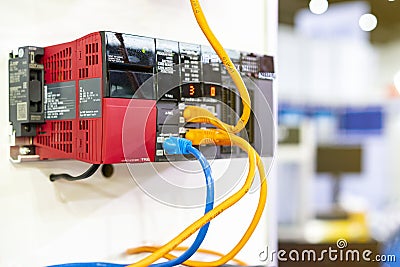 Advance technology automatic Programmable Logic Controller PLC high performance precision and accuracy equipment for machine Editorial Stock Photo