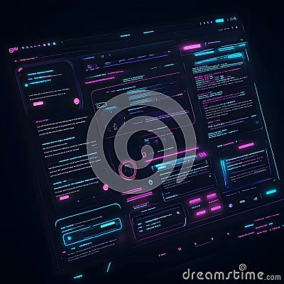 Advanced AI-powered chatbot system with smart conversation and automation Stock Photo