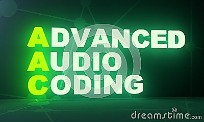 Advanced Audio Coding Stock Photo