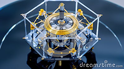 The Advanced Capabilities of a Quantum Computer Processor Unit, Generative AI Stock Photo