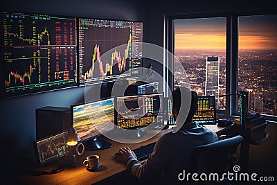 Advanced Charting and Analysis. Empowering Traders with In-Depth Market Insights Stock Photo