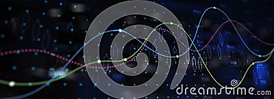 Advanced Data Visualization for Predictive Market Analytics and Optimization Stock Photo