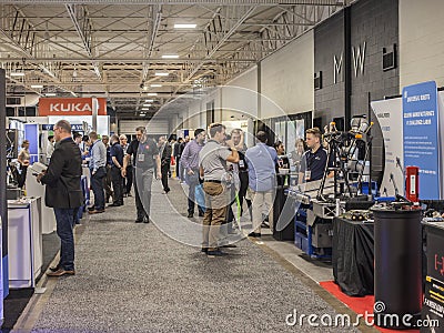 ADVANCED DESIGN & MANUFACTURING EXPO TORONTO CANADA - June 5. 2019 Editorial Stock Photo