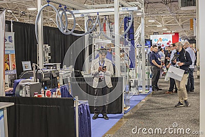 ADVANCED DESIGN & MANUFACTURING EXPO TORONTO CANADA - June 5. 2019 Editorial Stock Photo