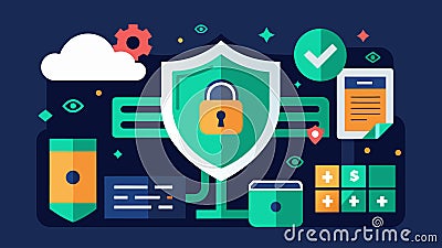 The advanced encryption and security features of Yottabyte Storage Solutions ensure the protection of your sensitive Vector Illustration