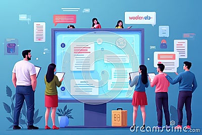 Advanced ML Applications in Language Technology Stock Photo
